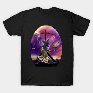 Zodiac Art Libra with Egyptian Spin T-Shirt